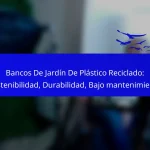 Bancos De Jardín De Plástico Reciclado: Sostenibilidad, Durabilidad, Bajo mantenimiento