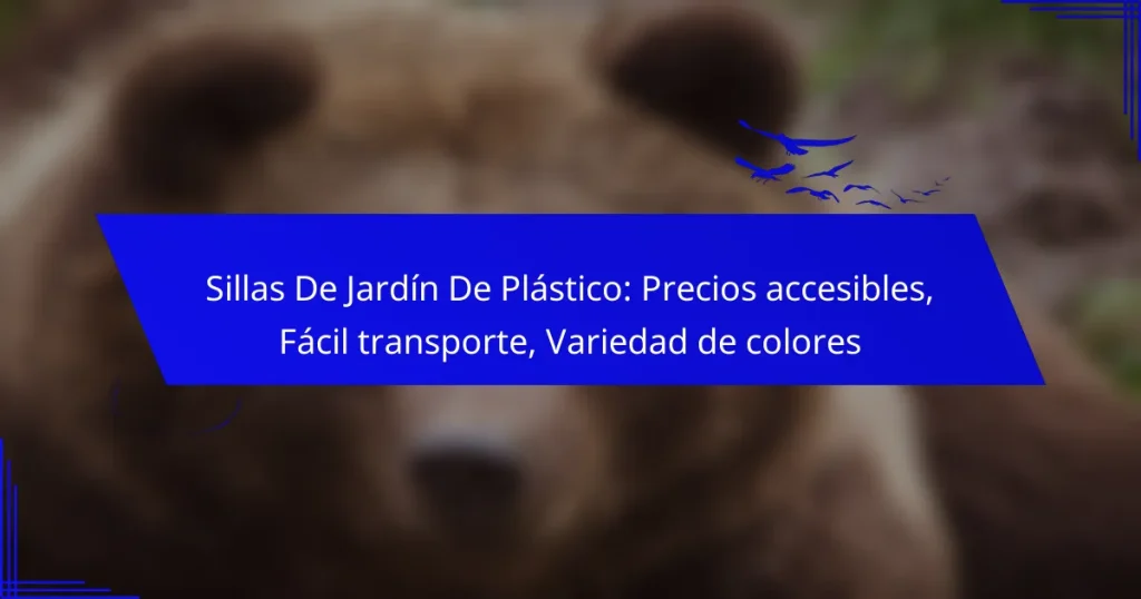 Sillas De Jardín De Plástico: Precios accesibles, Fácil transporte, Variedad de colores